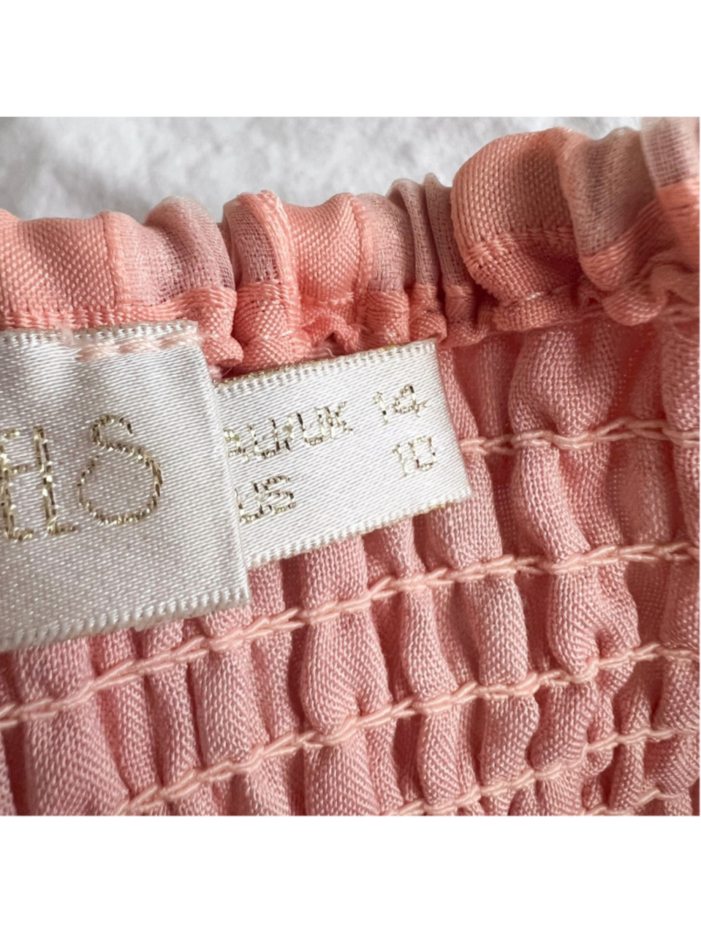 Gingham & Heels Bianna Pink/Coral Puff Sleeve Midi Dress Coquette Cottagecore 10 - Picture 6 of 12